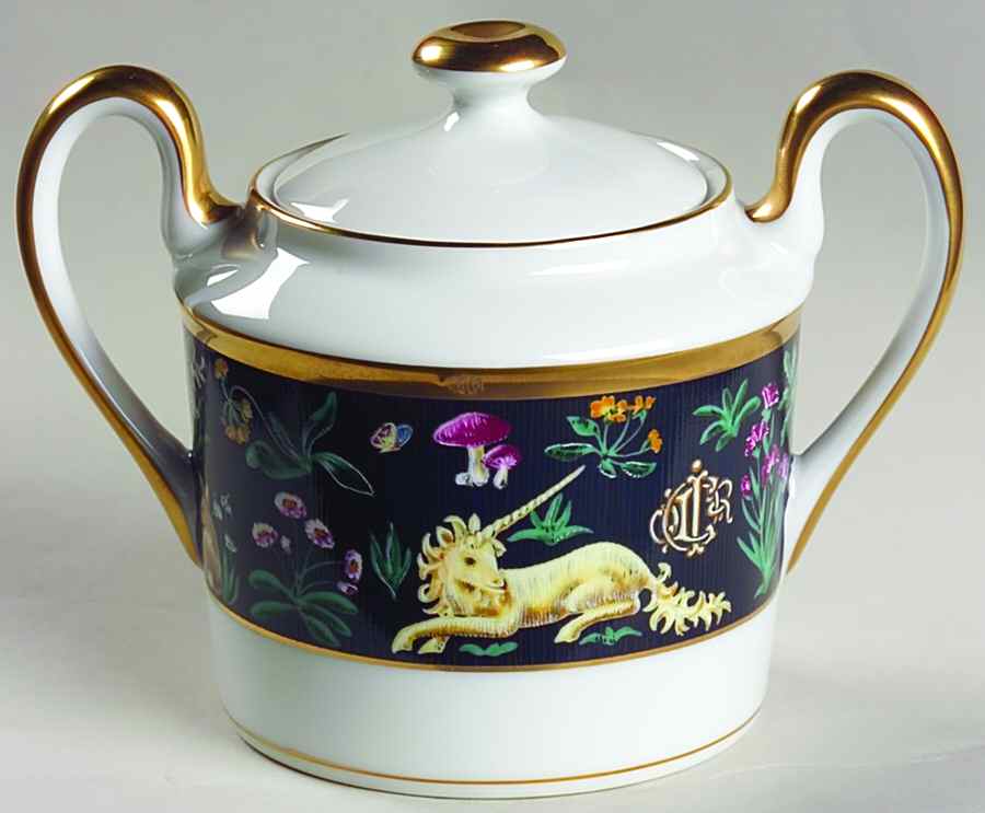 Licorne Sugar Bowl & Lid by Christian Dior-1