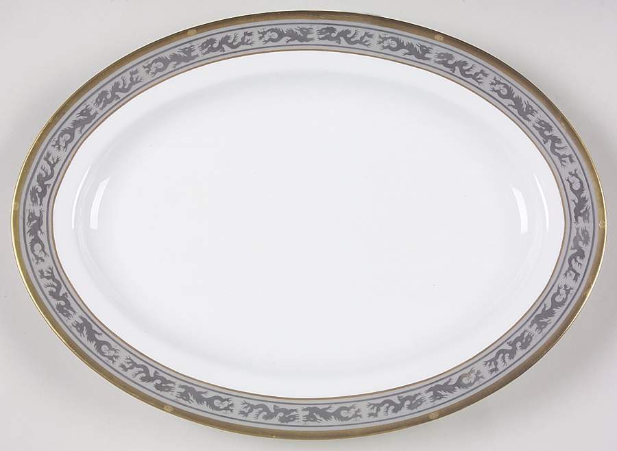 Mandarin Dynasty 14" Oval Serving Platter by Christian Dior-1