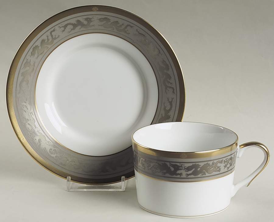 Mandarin Dynasty Flat Cup & Saucer Set by Christian Dior-1