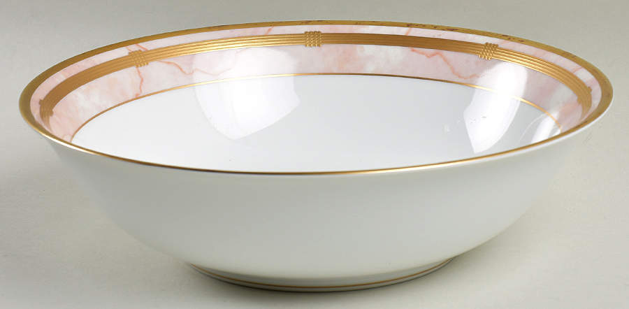 Gaudron Marbre Rose 9" Round Vegetable Bowl by Christian Dior-1