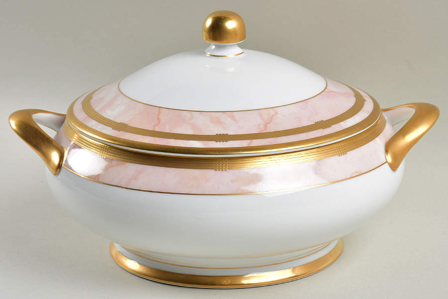 Gaudron Marbre Rose Round Covered Vegetable by Christian Dior-1