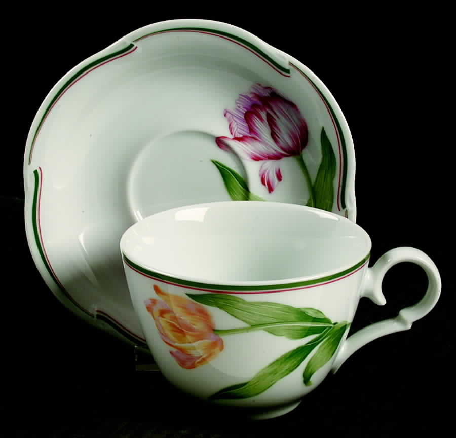 Normandie Flat Cup & Saucer Set by Christian Dior-1