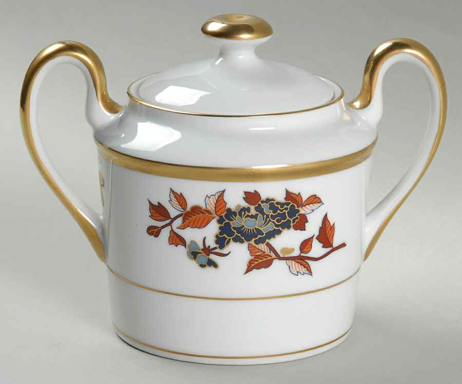 Papillon Chinoise Sugar Bowl & Lid by Christian Dior-1