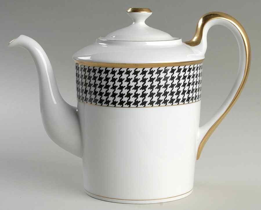 Pied De Poulet Noir (Black) Coffee Pot & Lid by Christian Dior-1