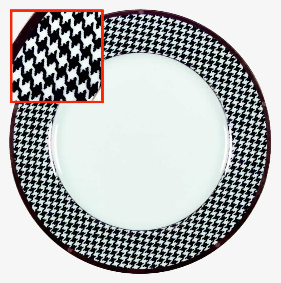 Pied De Poulet Platinum Dinner Plate by Christian Dior-1