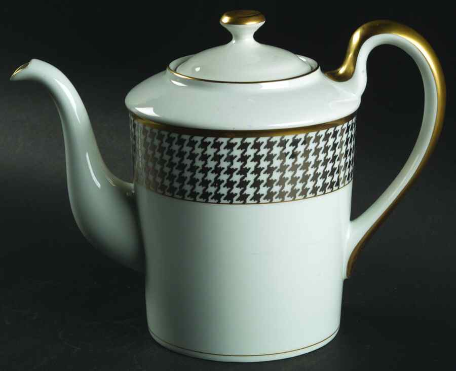 Pied De Poulet Platinum Coffee Pot & Lid by Christian Dior-1