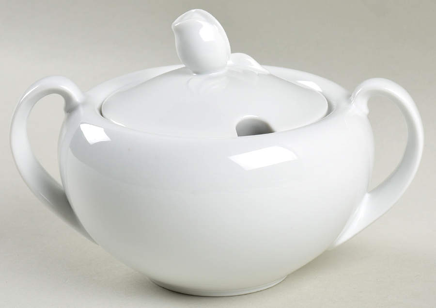 Provence Blanc Sugar Bowl & Lid by Christian Dior-1