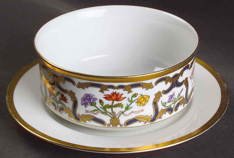 Renaissance Gravy Boat with Attached Underplate by Christian Dior-1