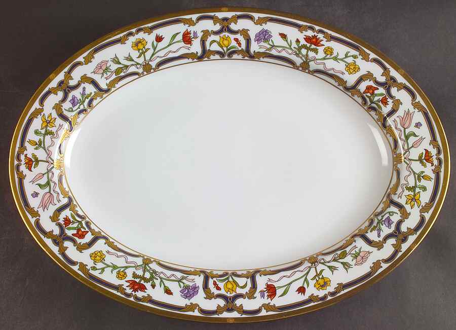 Renaissance 14" Oval Serving Platter by Christian Dior-1