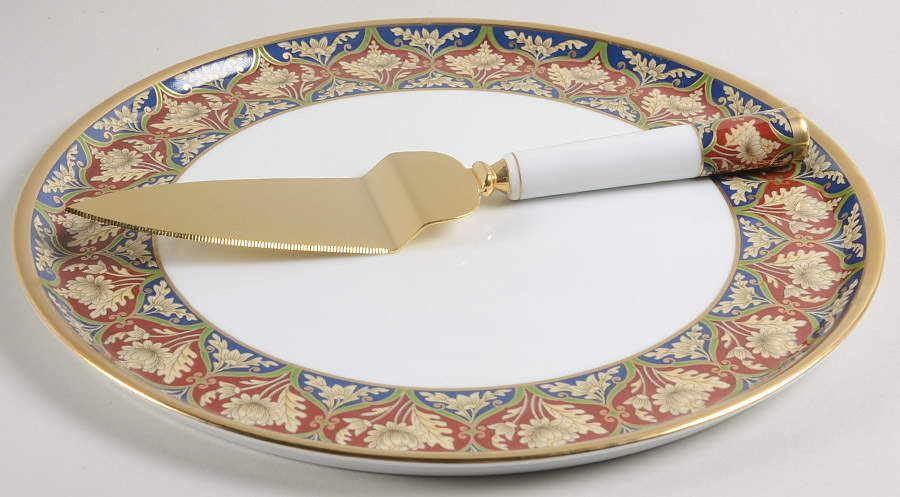 Tabriz Cake Plate & Server Set (Boxed) by Christian Dior-1