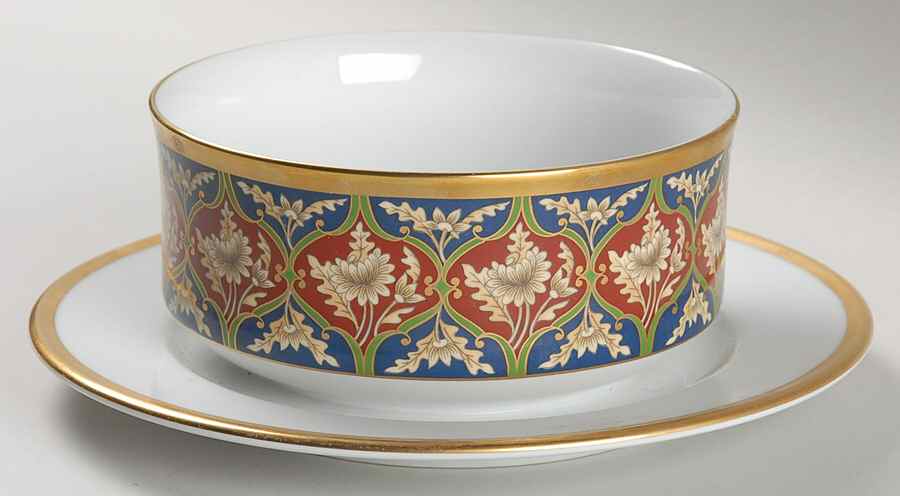 Tabriz Gravy Boat with Attached Underplate by Christian Dior-1