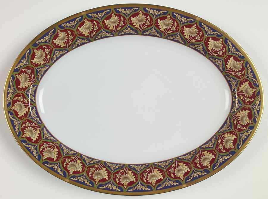 Tabriz 14" Oval Serving Platter by Christian Dior-1