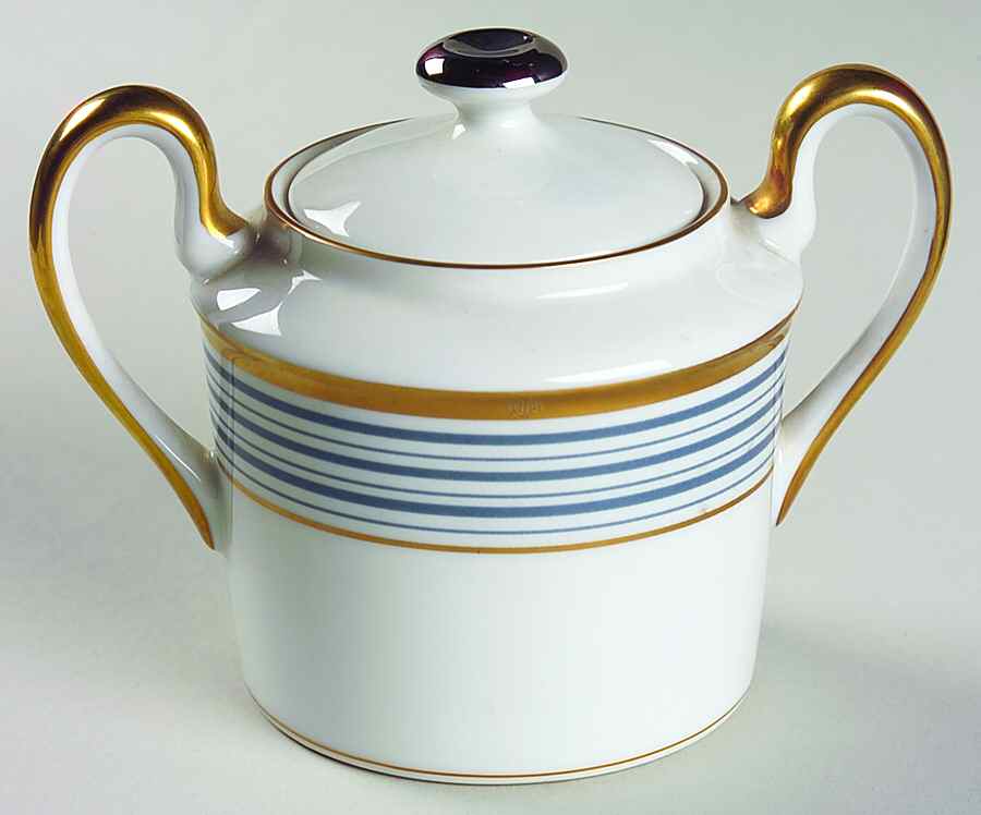 Tropez Blue Sugar Bowl & Lid by Christian Dior-1