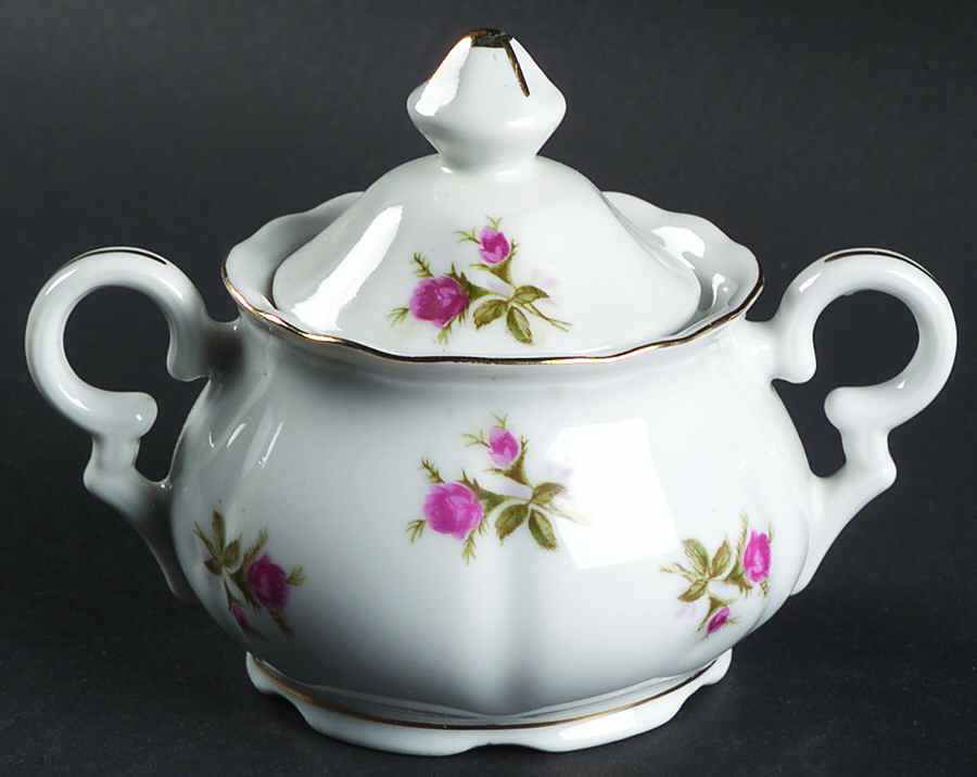 CHE3 Mini Sugar Bowl & Lid by Cherry China (Japan)-1