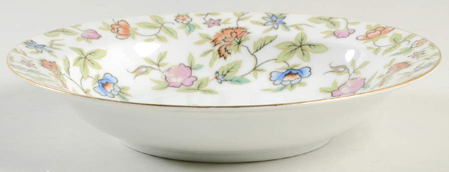 Fantasia (No Center Design) Rim Soup Bowl by Cherry China (Japan)-1