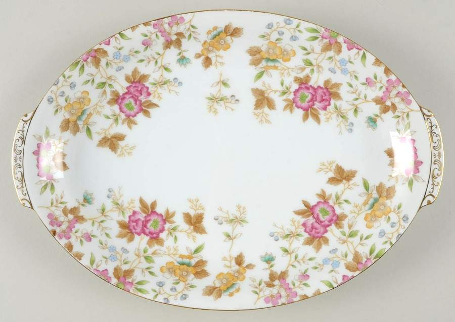 CAIETY-GAIETY 14" Oval Serving Platter by Cherry China (Japan)-1