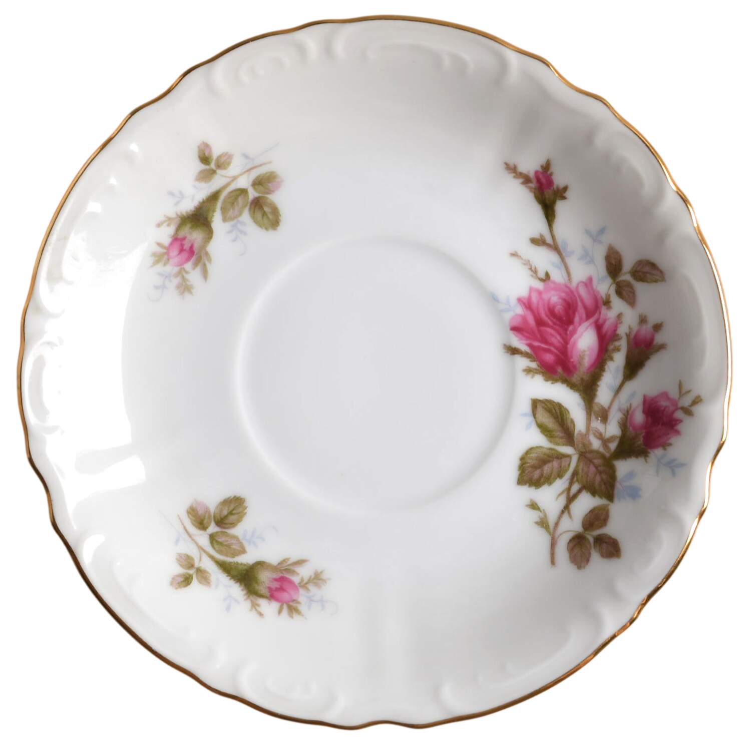 Moss Rose Saucer by Cherry China (Japan)-1