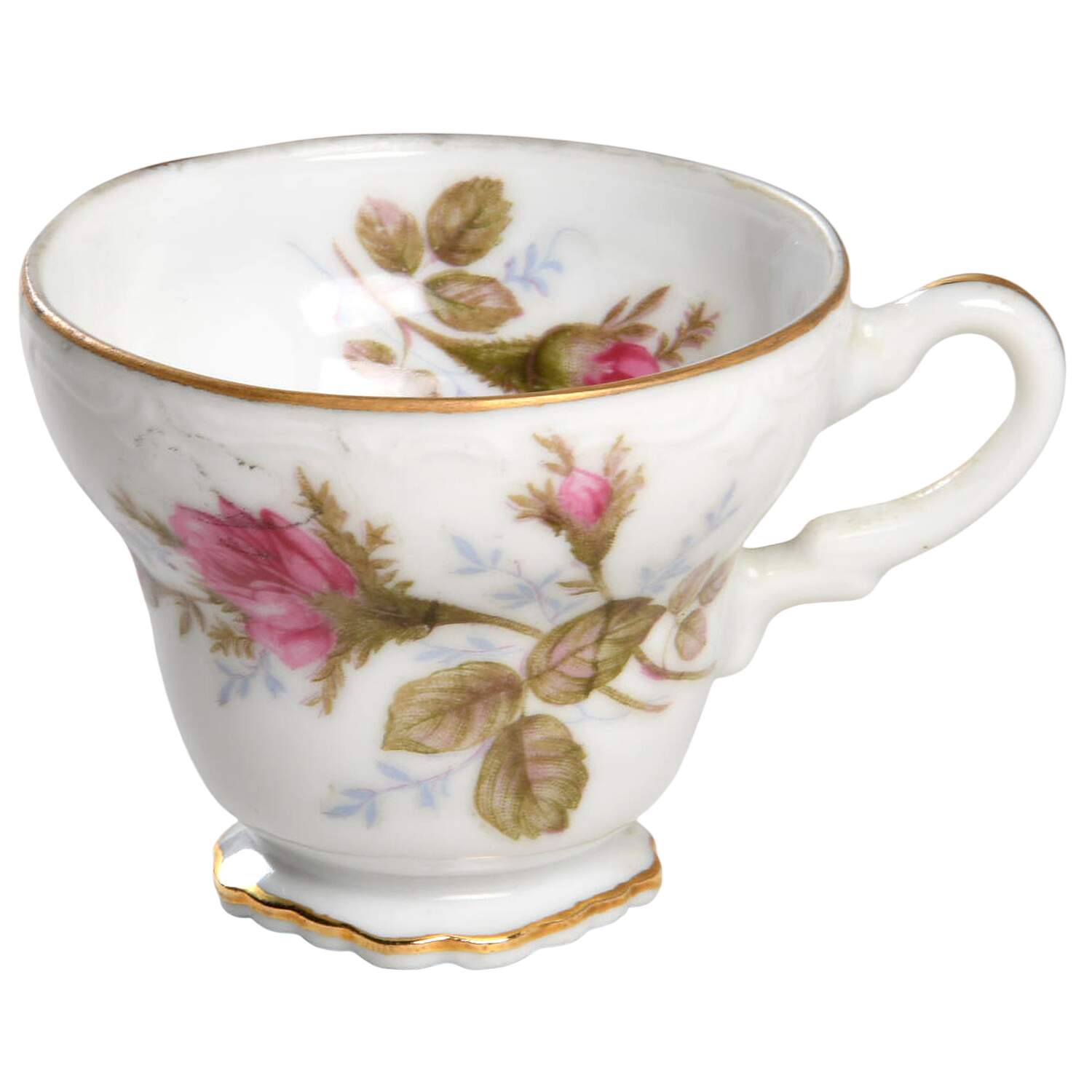 Moss Rose Footed Demitasse Cup by Cherry China (Japan)-1