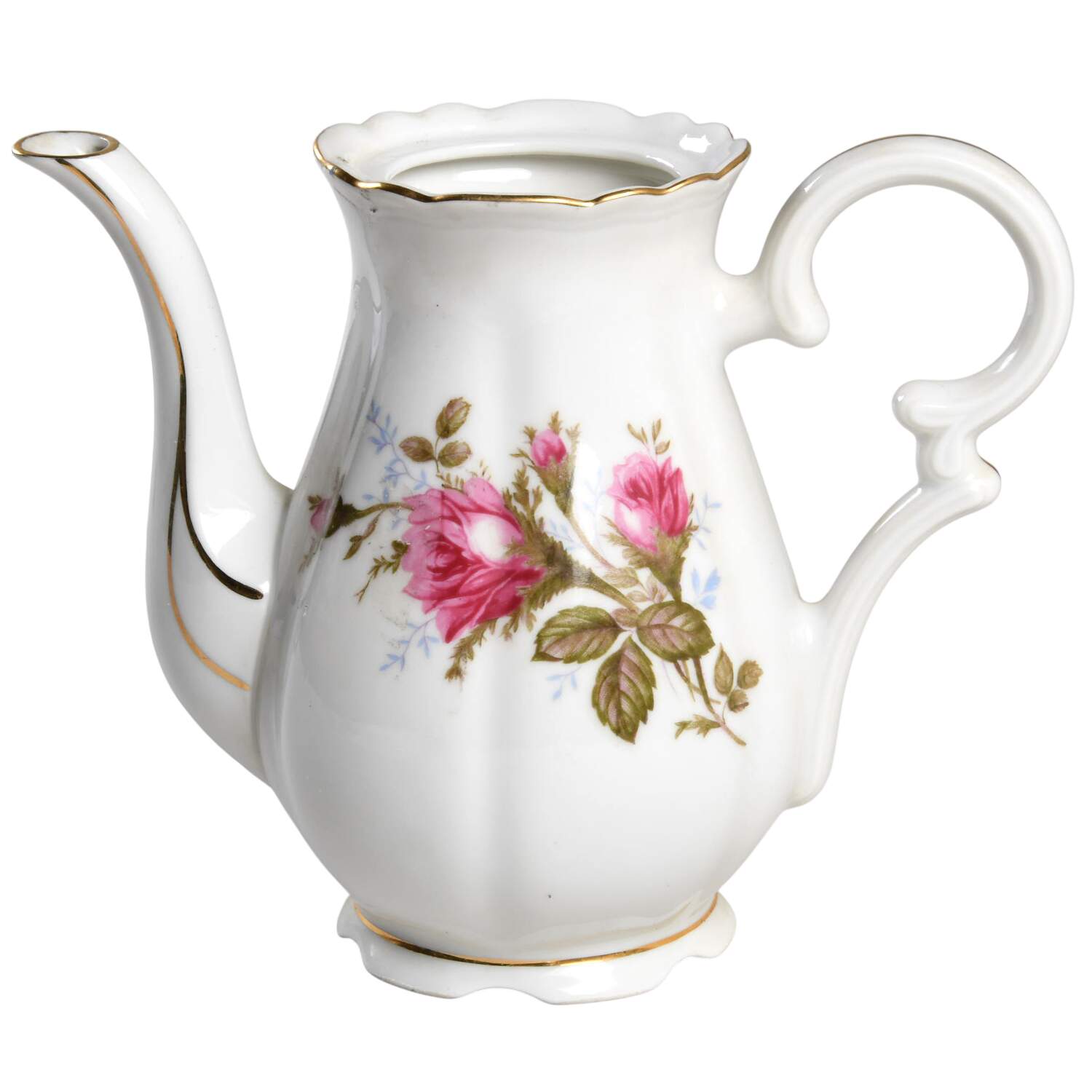 Moss Rose Mini Coffee Pot No Lid by Cherry China (Japan)-1