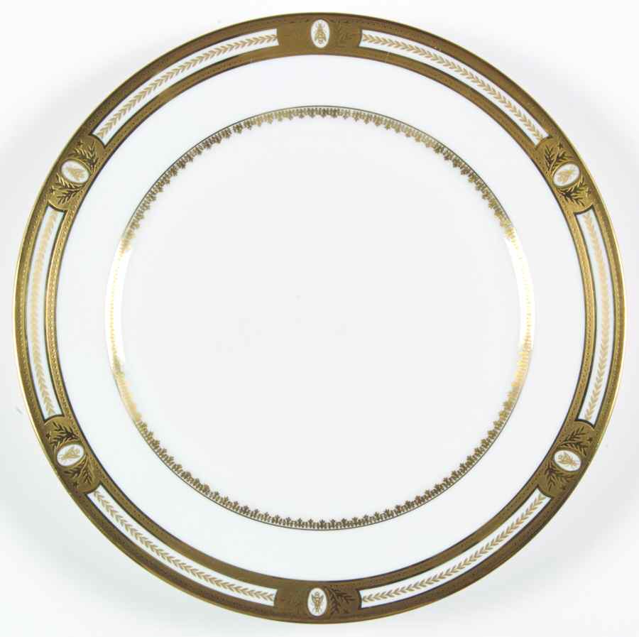 Abeilles Or Large Dinner Plate by Charles Field Haviland-1