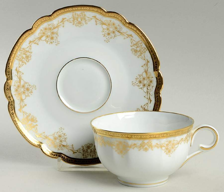 Abondance Flat Cup & Saucer Set by Charles Field Haviland-1