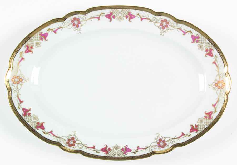 Alencon 14" Oval Serving Platter by Charles Field Haviland-1