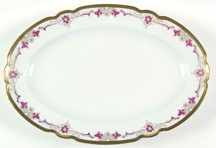 Alencon 16" Oval Serving Platter by Charles Field Haviland-1