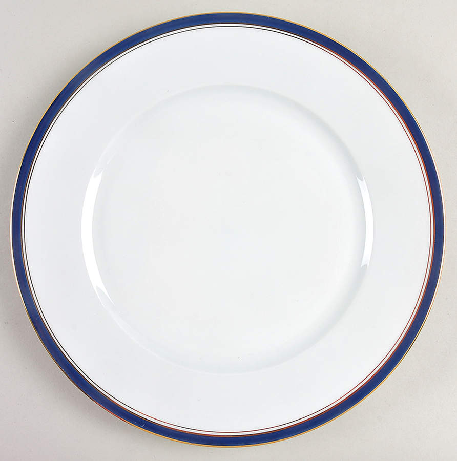Ambassade Blue Dinner Plate by Charles Field Haviland-1