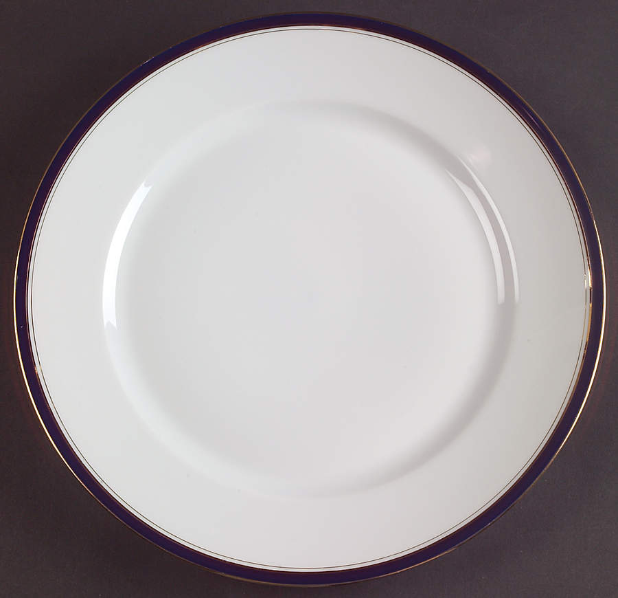 Ambassade Blue Large Dinner Plate by Charles Field Haviland-1
