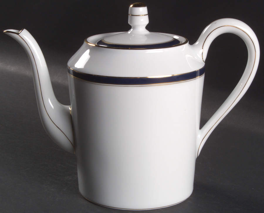 Ambassade Blue Small Coffee Pot & Lid by Charles Field Haviland-1