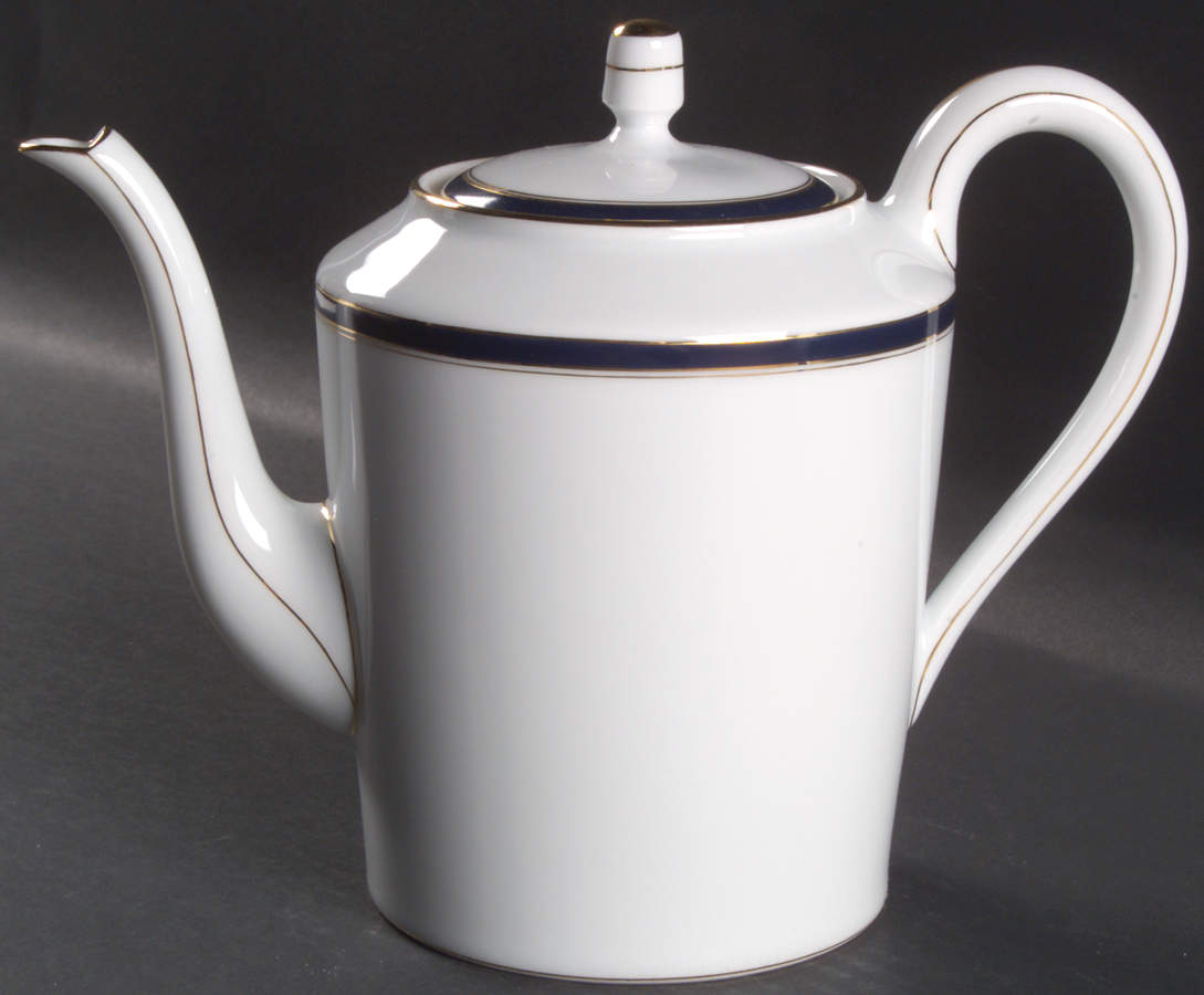 Ambassade Blue Coffee Pot & Lid by Charles Field Haviland-1