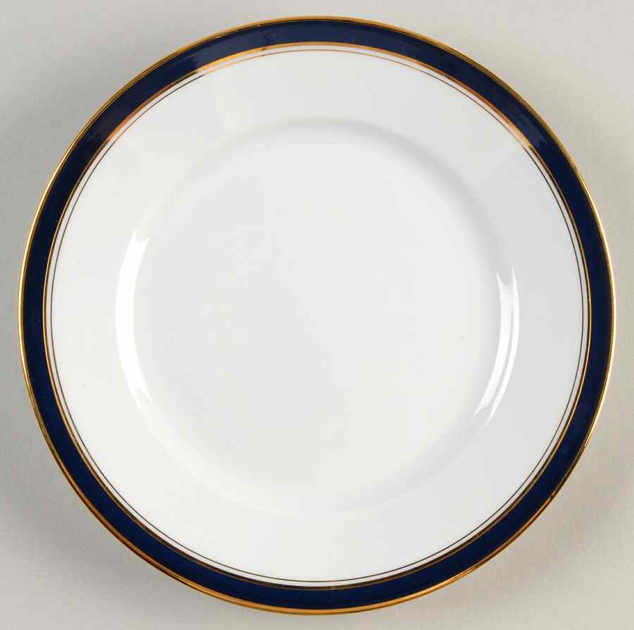 Ambassade Blue Bread & Butter Plate by Charles Field Haviland-1