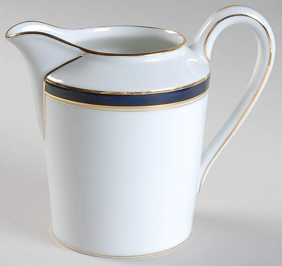 Ambassade Blue Creamer by Charles Field Haviland-1