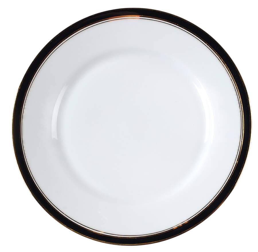 Ambassade Black Salad Plate by Charles Field Haviland-1
