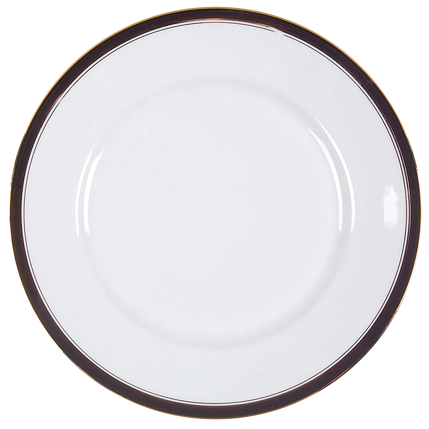 Ambassade Black Dessert Luncheon Plate by Charles Field Haviland-1