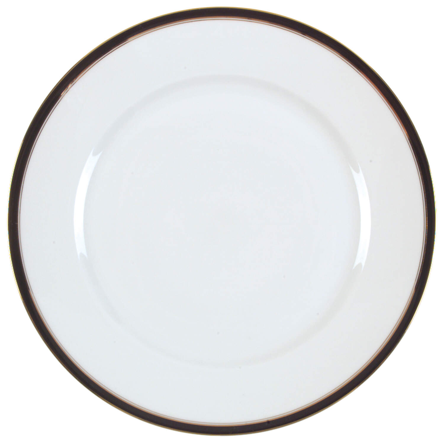 Ambassade Black Large Dinner Plate by Charles Field Haviland-1