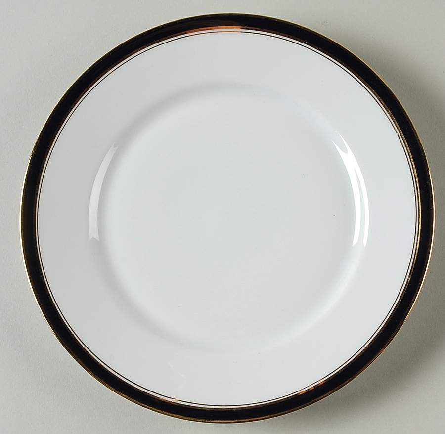 Ambassade Black Salad Plate by Charles Field Haviland-1