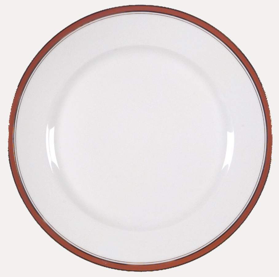Ambassade Terra Cotta Dinner Plate by Charles Field Haviland-1