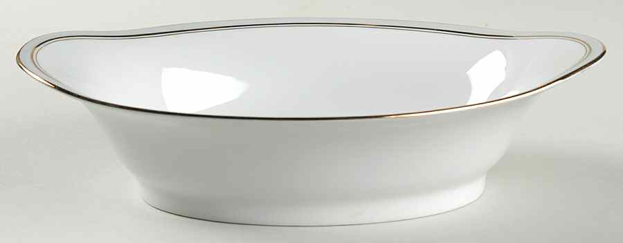 Ambassade Grey 9" Oval Vegetable Bowl by Charles Field Haviland-1