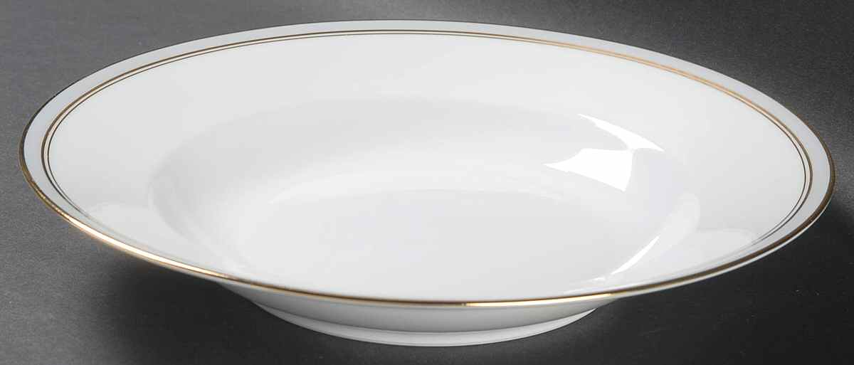 Ambassade Grey Large Rim Soup Bowl by Charles Field Haviland-1