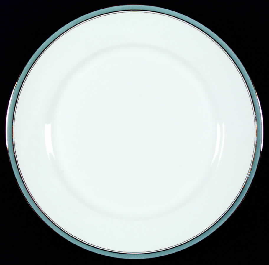 Ambassade Turquoise Dinner Plate by Charles Field Haviland-1