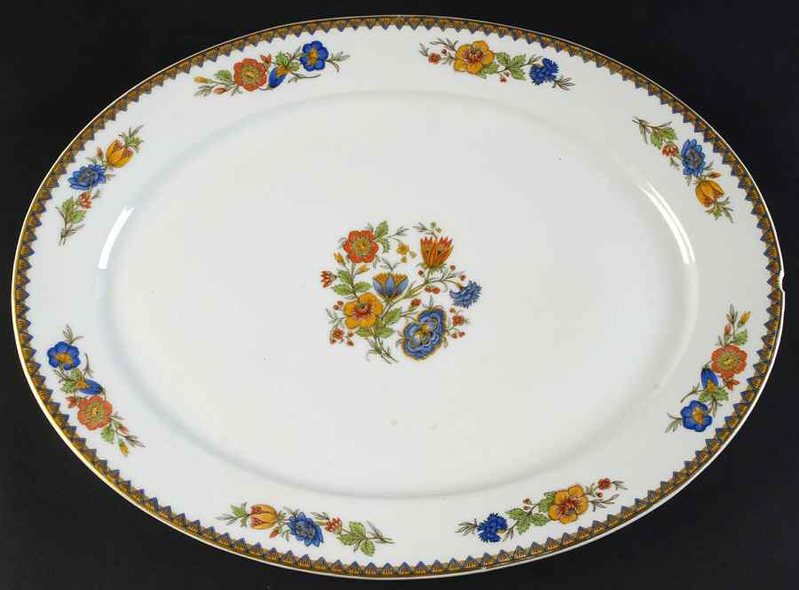 Amiens 15" Oval Serving Platter by Charles Field Haviland-1