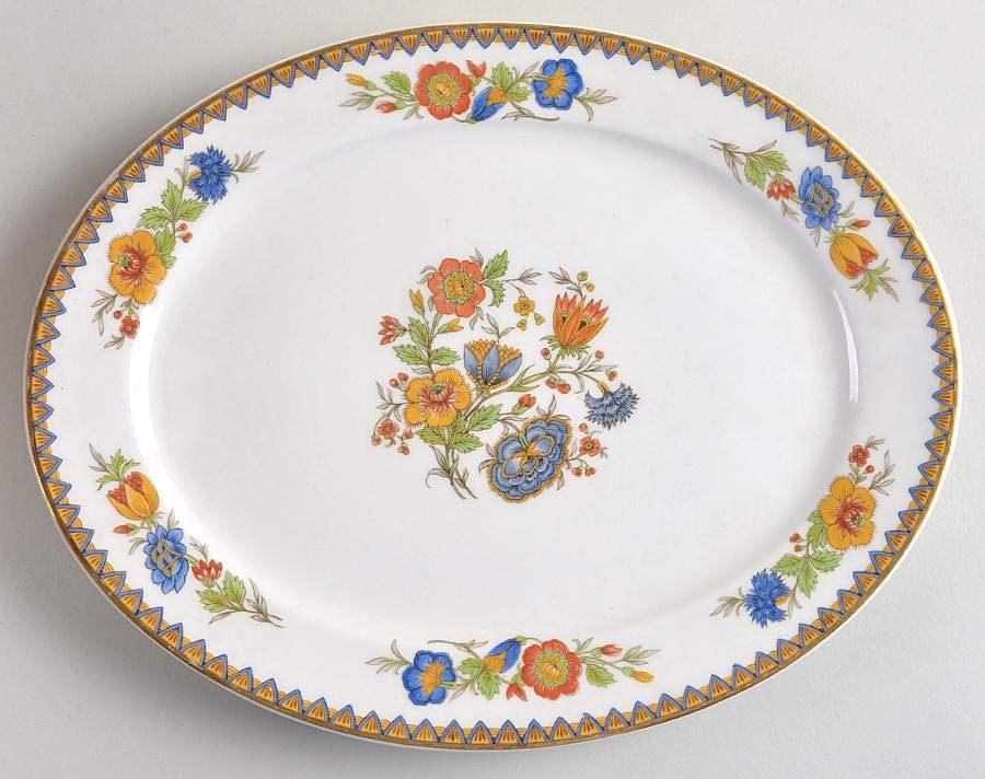 Amiens 11" Oval Serving Platter by Charles Field Haviland-1
