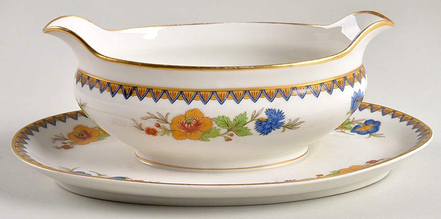 Amiens Gravy Boat with Attached Underplate by Charles Field Haviland-1