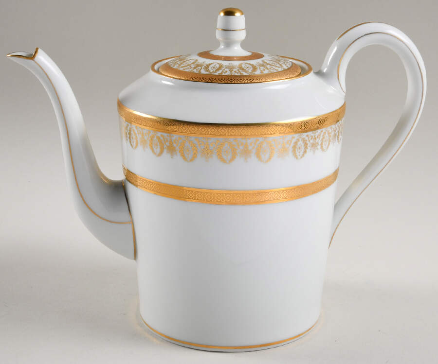 Arizona (White Rim) Coffee Pot & Lid by Charles Field Haviland-1