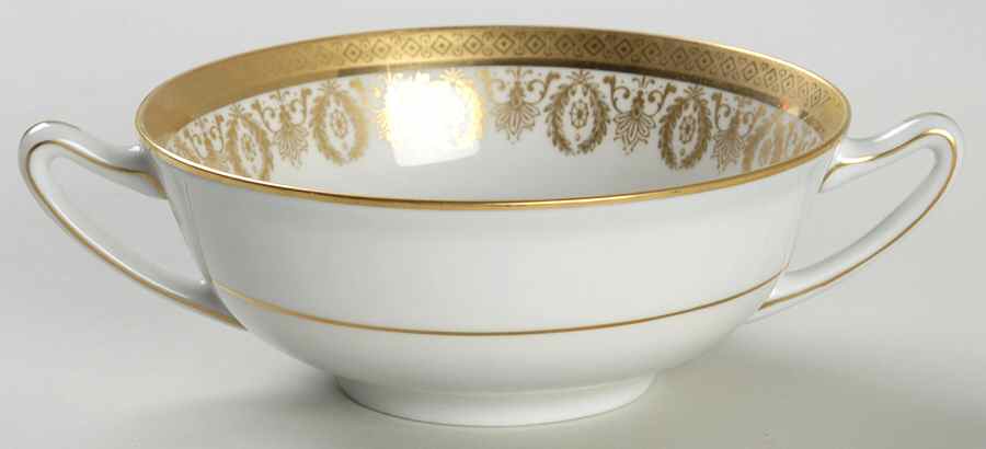 Arizona (White Rim) Flat Cream Soup Bowl by Charles Field Haviland-1
