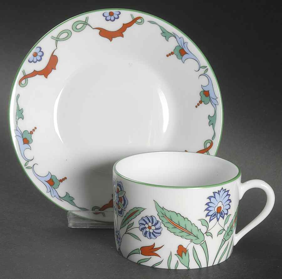 Art Persan Flat Cup & Saucer Set by Charles Field Haviland-1