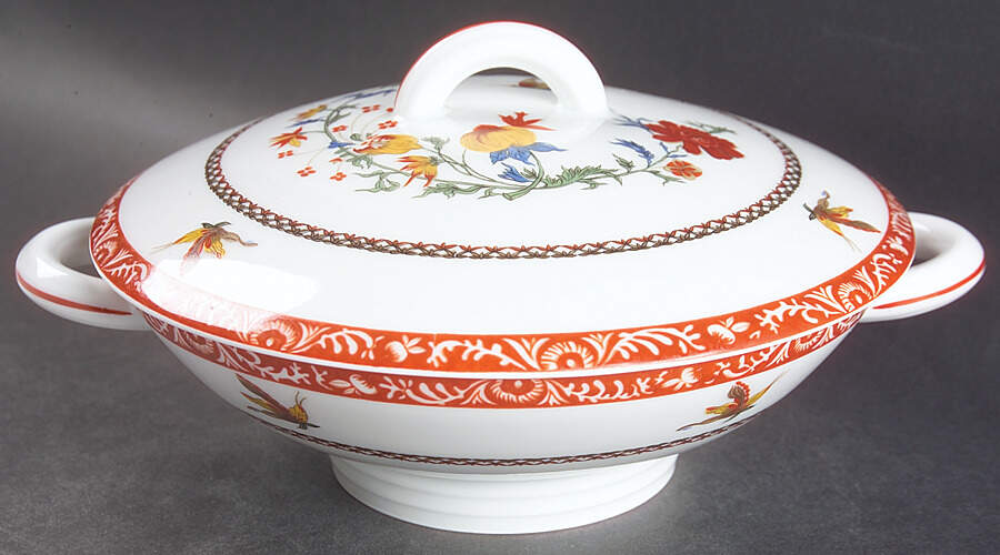 Bangkok (Lafayette) Round Covered Vegetable by Charles Field Haviland-1