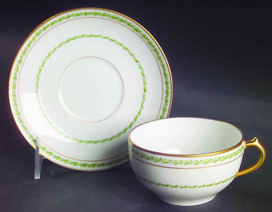 Castiglione Flat Cup & Saucer Set by Charles Field Haviland-1