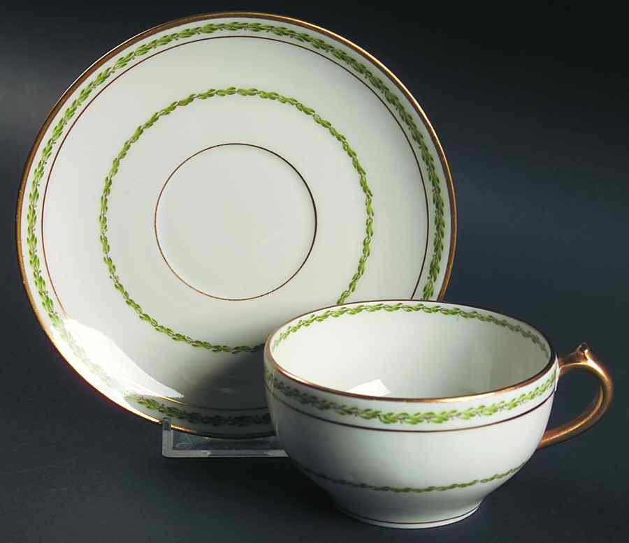 Castiglione Flat Cup & Saucer Set by Charles Field Haviland-1